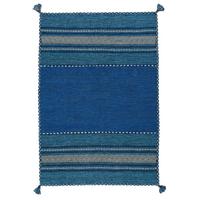 NATUR TEPPICH KELIM NAVARRO - Blau, Textil (300/400cm) - Pergamon