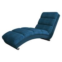 SESSEL Holiday Cord - Blau/Chromfarben, Holz (62/84/180cm) - MIRJAN24