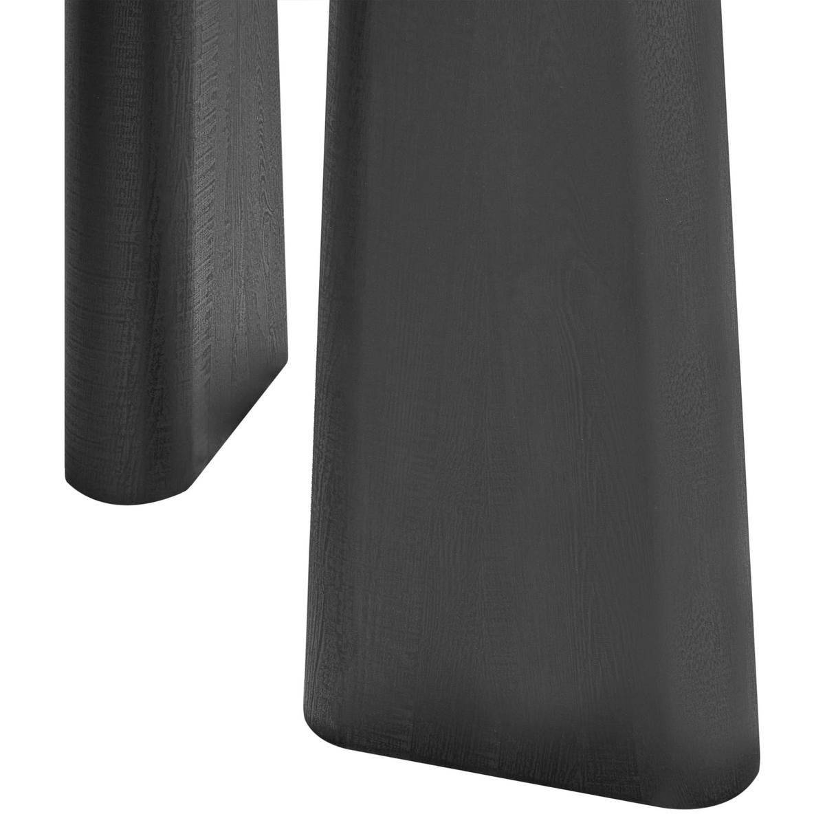 ESSTISCH Schwarz 180/90 cm Atlin - Schwarz, Holzwerkstoff (180/90/75cm) - Beliani