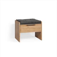 ESSZIMMERBANK Tiberio Sandeiche 53.5 x 41.1 cm mit 1 Schublade - Sonoma Eiche, Holzwerkstoff (53.5/45.5/41.1cm) - Livinity®