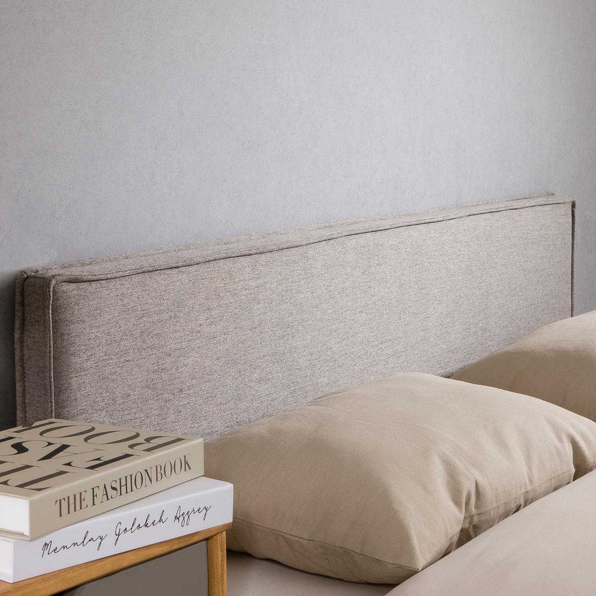 KOPFTEIL KLAO 160x190 cm grau - Grau, Textil (161/59/6cm) - IDIMEX