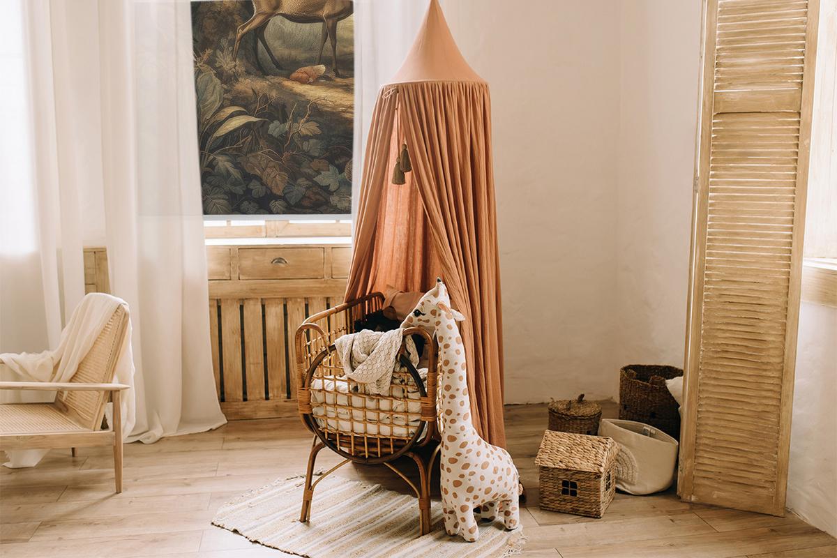 INNENROLLO - Fensterrollo - Rollo - 130x140 cm - Tiere im Wald - Braun, Kunststoff (130/140/0.5cm) - TULUP