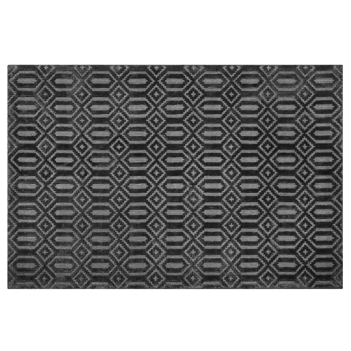 KURZFLOR-TEPPICH Adatepe 200/140 cm - Grau, Naturmaterialien (140/200cm) - Beliani