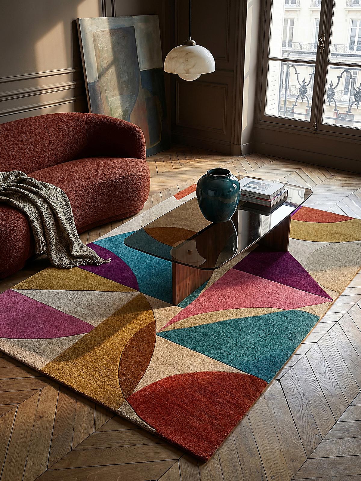 WOLLTEPPICH AIRE, abstrakt, Bunt, 200 x 290 cm - Multicolor, Textil (290/200cm) - KADIMA DESIGN