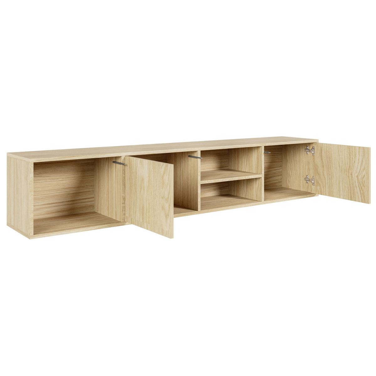TV-HÄNGEBOARD Sanva GEÖLTE EICHE 200 CM - Eichefarben, Holzwerkstoff (200/40/35cm) - Selsey