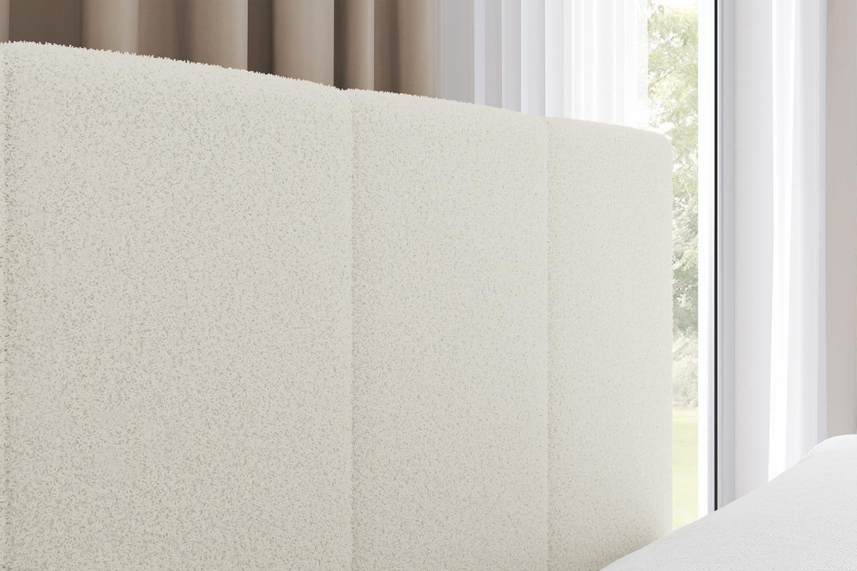 EINZELBETT Jugendbett mit Bettkasten Links, ohne Matratze - LOVY 90x200 Beige - Hellbraun, Holzwerkstoff/Textil (90/200cm) - ALTDECOR