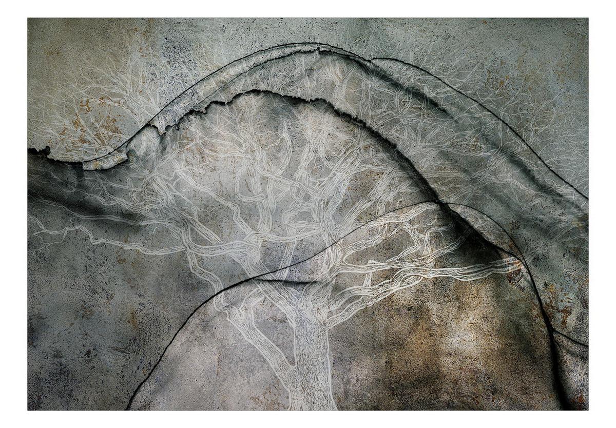 SELBSTKLEBENDE FOTOTAPETE 196/140 cm - Braun/Grau, Kunststoff/Textil (196/1cm) - KUNSTLOFT