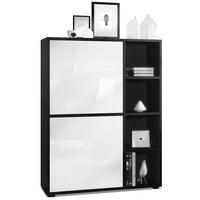 HIGHBOARD Cuba Türen in Weiß Hochglanz - Weiß Hochglanz, Holzwerkstoff (79/105.5/35.5cm) - Vladon