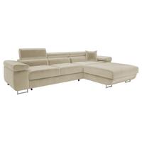 ECKSOFA Torezio Mini, Seite: Rechts - Creme, Holz/Textil (280/170cm) - MIRJAN24