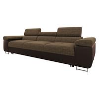 SCHLAFSOFA Torezio 3 Bis - Braun, Holz/Textil (263/90/102cm) - MIRJAN24