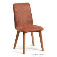ESSZIMMERSTUHL (6er-Set) Darci 47x92x60 Eiche geölt/Cognac - Cognac/Eichefarben, Kunststoff (60/92/47cm) - 58aufmkessel