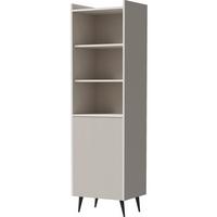 REGAL Arysa in Beige Kaschmir 52/182/41 cm - Kaschmir/Schwarz, Holzwerkstoff/Metall (52/180/41cm) - WFL GROUP