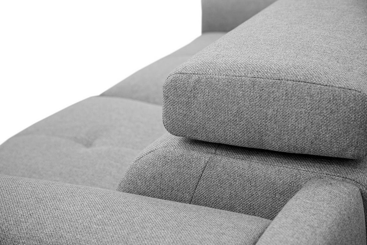 RELAXSOFA MATERA 3-Sitzer mit 2 Relaxfunktionen, grau - Schwarz/Grau, Holzwerkstoff/Textil (212/82/103cm) - Wozimo