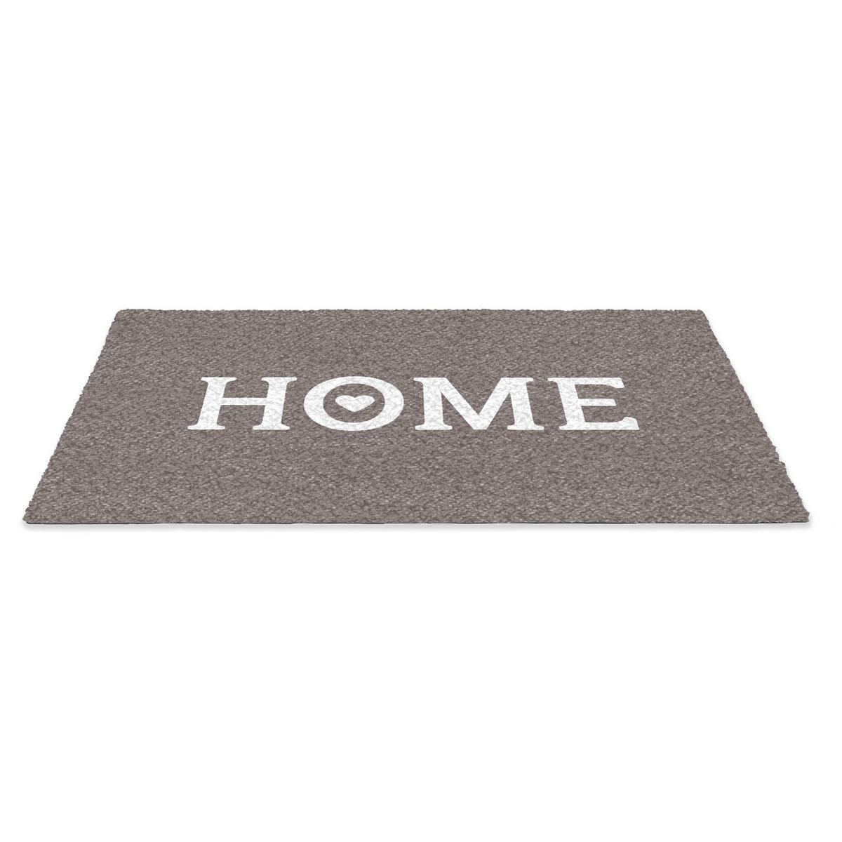 FUSSMATTE Startseite - Text - Taupe Fußabtreter 60x40 cm - Taupe, Kunststoff (60/0.4cm) - MuchoWow