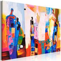 KUNSTDRUCK Bunt 120/80 cm - Multicolor, Textil (120/80cm) - KUNSTLOFT