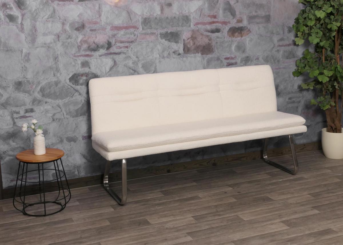 SITZBANK Cremeweiß - Creme/Weiß, Textil (180/93/58cm) - MCW