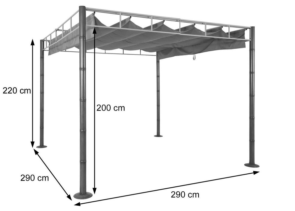 PERGOLA Braun - Braun, Textil (290/220/290cm) - MCW