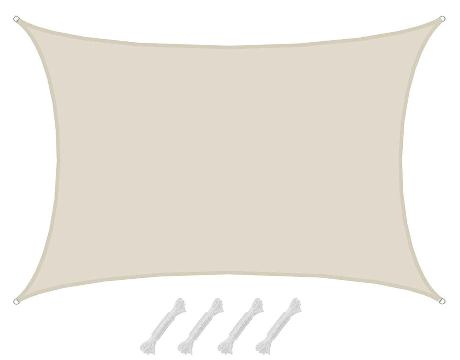 SONNENSEGEL 600/400 cm beige, rechteckig - Beige, Kunststoff (600/400cm) - Amanka