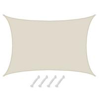 SONNENSEGEL 600/400 cm beige, rechteckig - Beige, Kunststoff (600/400cm) - Amanka