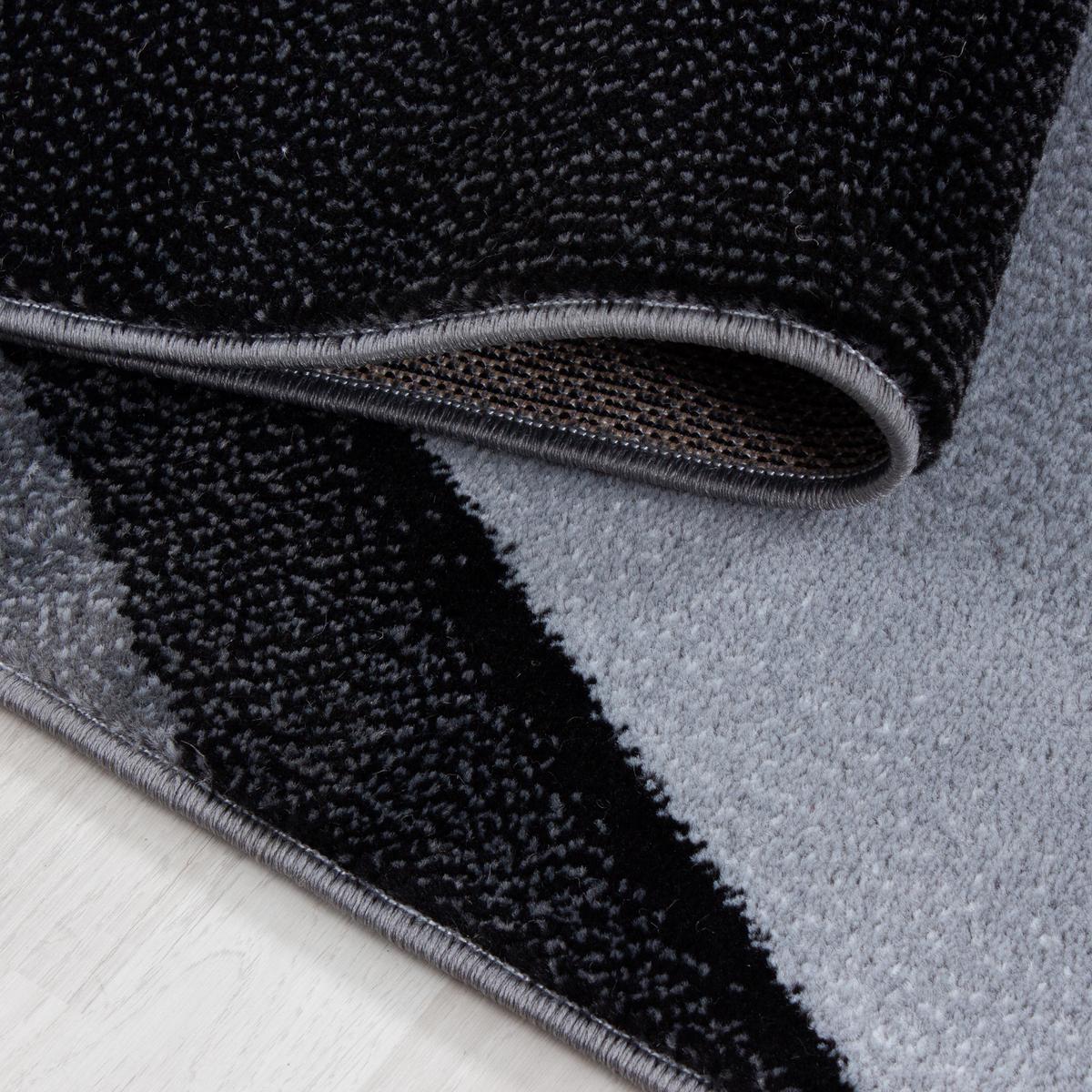 TEPPICH Kurzflor INN in Schwarz, mit Farbverlauf, 140 x 200 cm - Schwarz, Textil (200/140cm) - KADIMA DESIGN