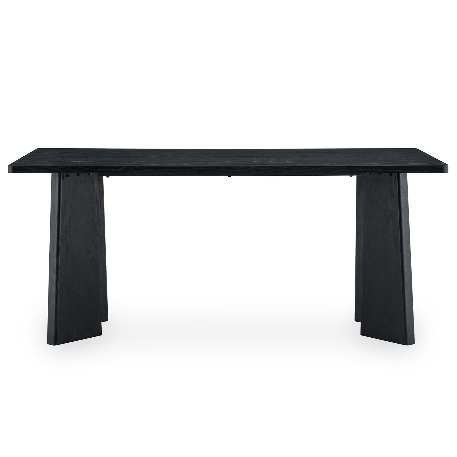 ESSTISCH OLISES schwarz - Schwarz, Holzwerkstoff (90/180/76cm) - IDIMEX