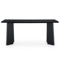 ESSTISCH OLISES schwarz - Schwarz, Holzwerkstoff (90/180/76cm) - IDIMEX