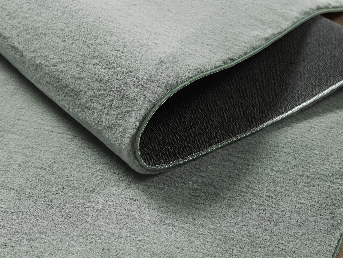 KURZFLORTEPPICH Antirutsch Uni RUTOR Polyester Grün 160 x 220 cm - Grün, Textil (160/220cm) - KADIMA DESIGN