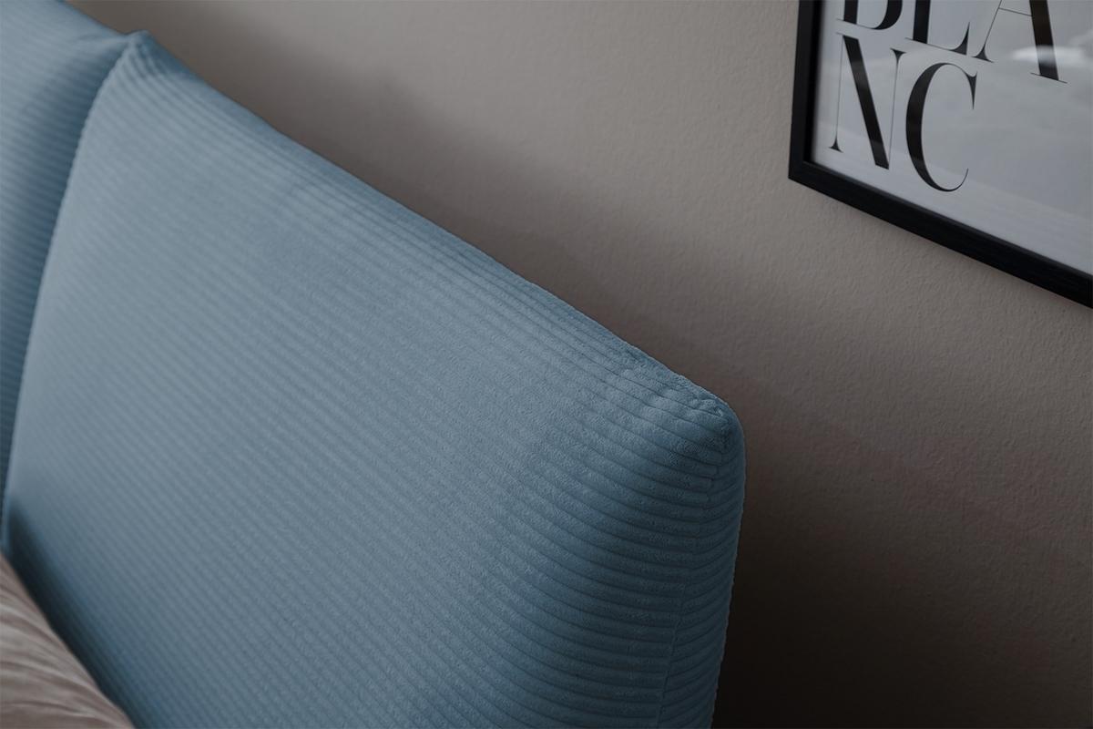 POLSTERBETT HENRY Hellblau Cord - Hellblau, Textil (200/200cm) - KAWOLA