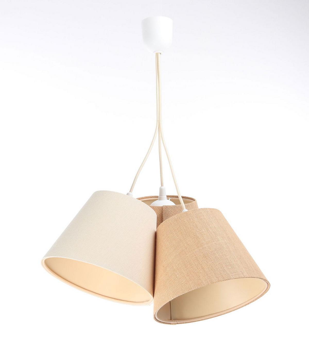 HÄNGELEUCHTE Beige 25/19 cm - Beige, Kunststoff (25/1/19cm) - ONZENO
