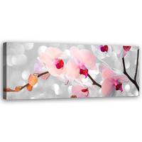 KUNSTDRUCK Rosa 120/40 cm - Pink, Textil (120/40cm) - KUNSTLOFT
