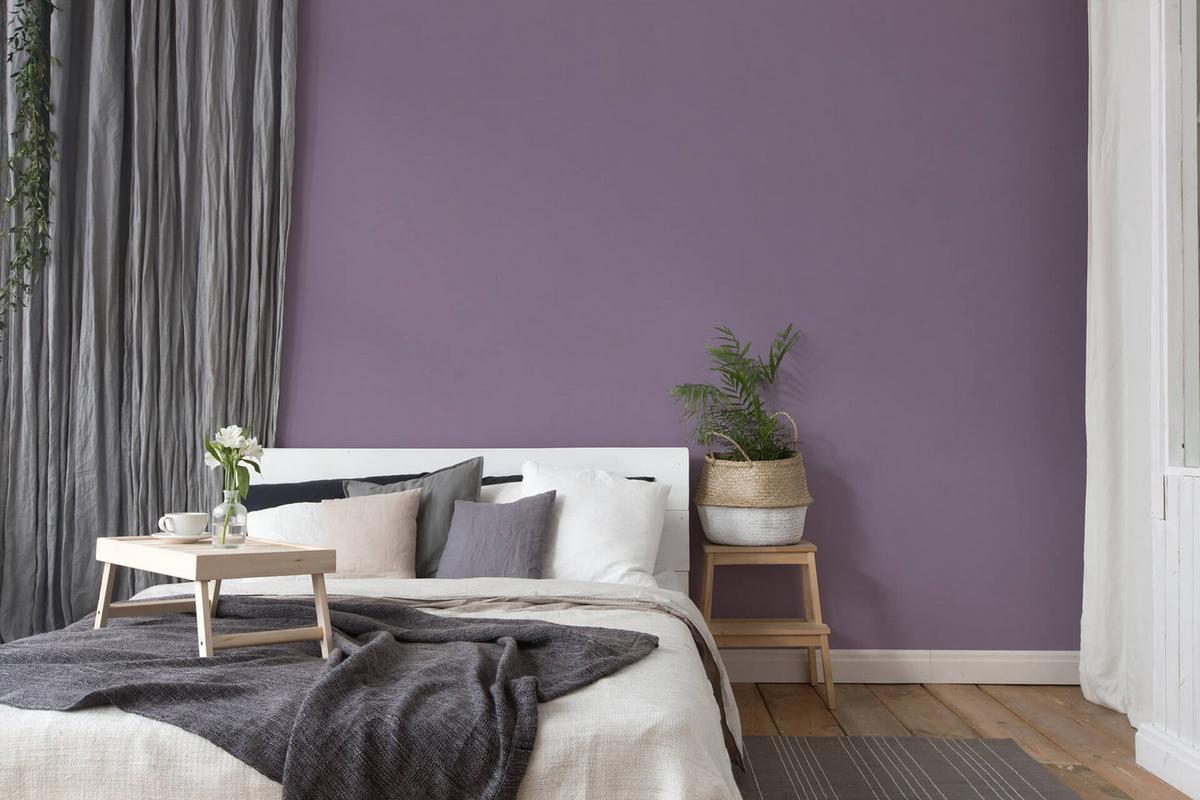 VLIESTAPETE Lila 53/1005 cm - Lila, Textil (53/1cm) - KUNSTLOFT