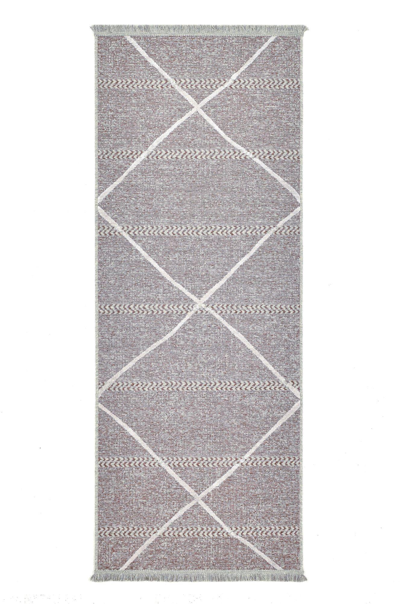 FLACHWEBTEPPICH Braderup 80x200 cm - Rot, Textil (80/200cm) - Sansibar SYLT