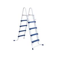 TREPPE echelle piscine - hauteur 1,22m Weiß und blau - Weiß, Metall (66/159/140cm) - Habitat Garten
