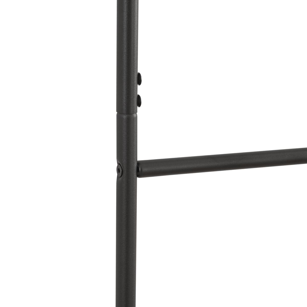 HANDTUCHLEITER Bodø - Schwarz, Metall (38/176/2cm) - [en.casa]