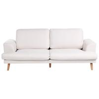 3-SITZER-SOFA Stoff Hellbeige Kildal - Beige, Textil (214/90/96cm) - Beliani