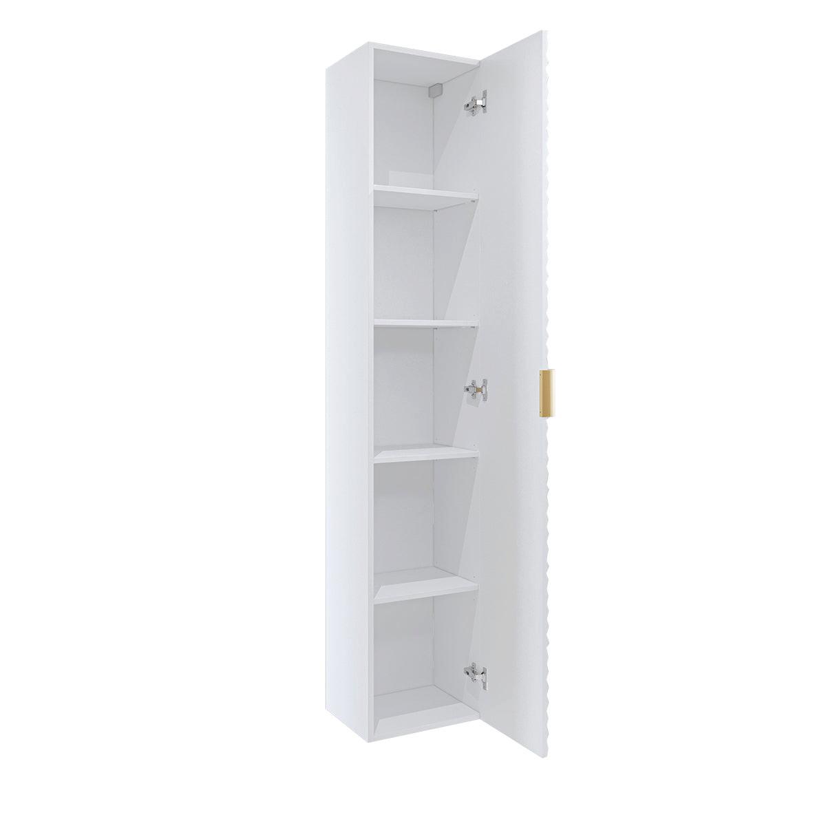 HOCHSCHRANK Cléa Weiß - Weiß, Holzwerkstoff (34.6/186/34.7cm) - Petits-meubles