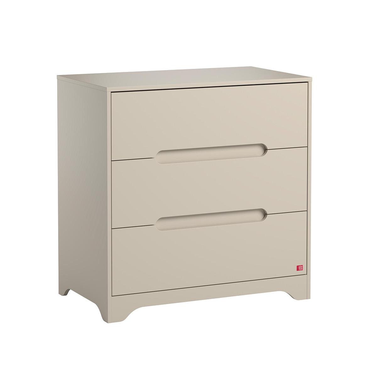 KINDERKOMMODE Ova Beige - Beige, Holzwerkstoff (88.5/89.5/52cm) - Petits-meubles