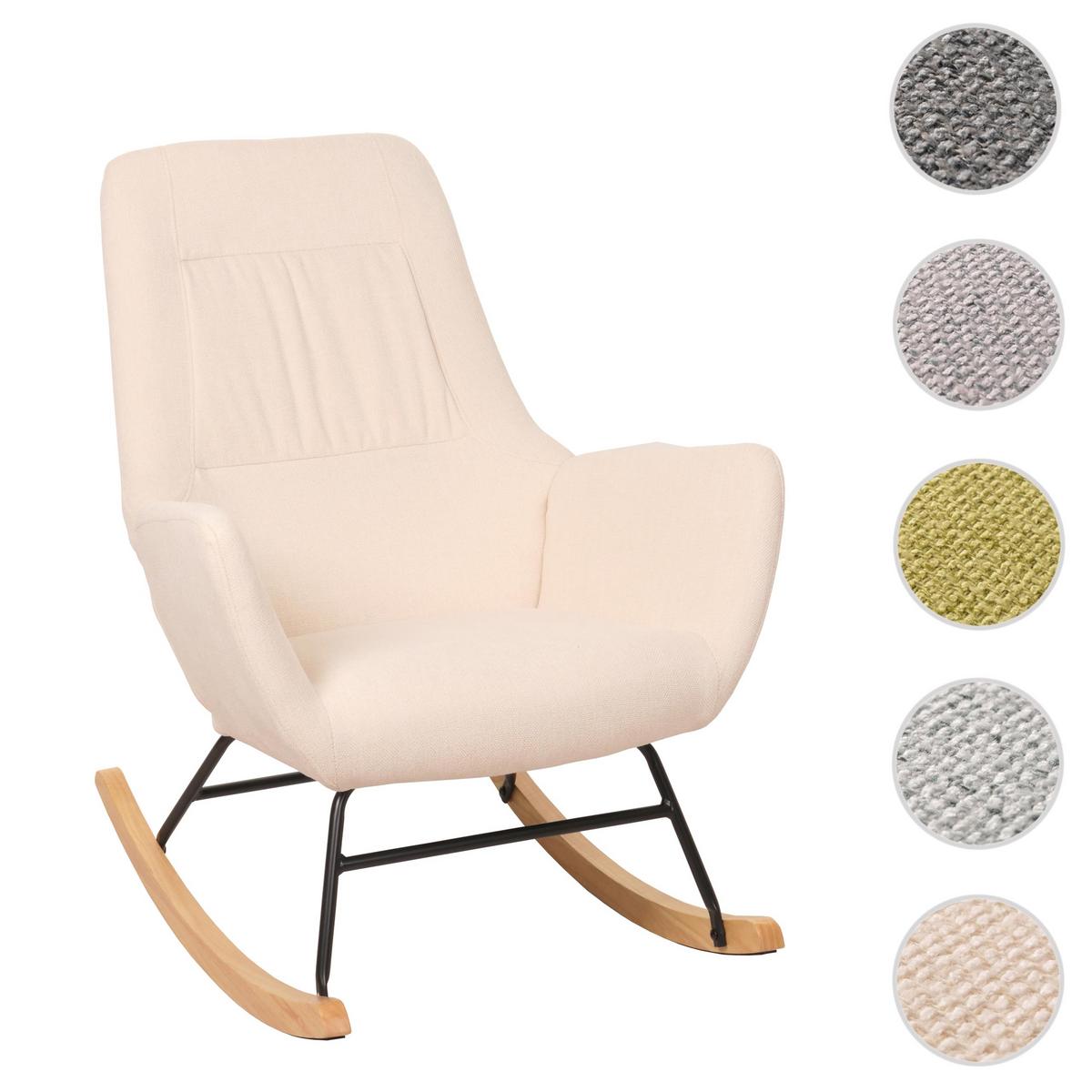 SCHAUKELSTUHL Cremeweiß - Creme/Weiß, Holz (67/92/85cm) - MCW
