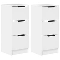 KOMMODE Bennett 30/30/70 cm 2er-Set - Weiß, Holzwerkstoff (30/70/30cm) - Nettlife