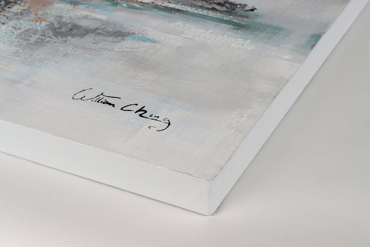 ÖLGEMÄLDE 120/60 cm - Grau, Holz/Textil (120/60cm) - KUNSTLOFT