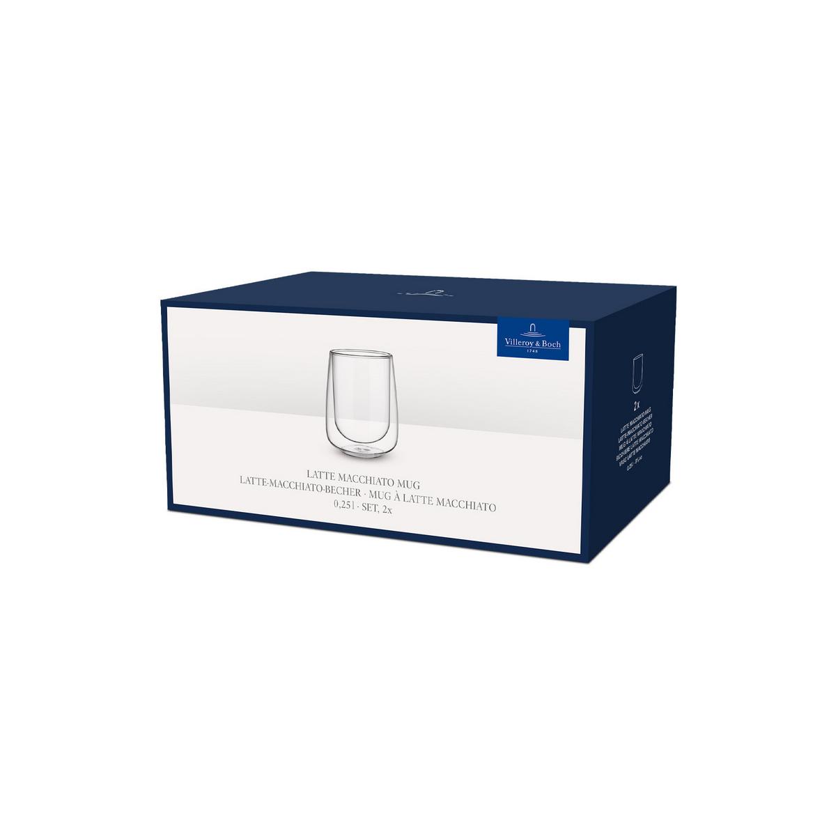 LATTE-MACCHIATO-BECHER Artesano Hot & Cold transparent 250 ml 2er Set - Transparent, Glas (0.25L) - Villeroy & Boch