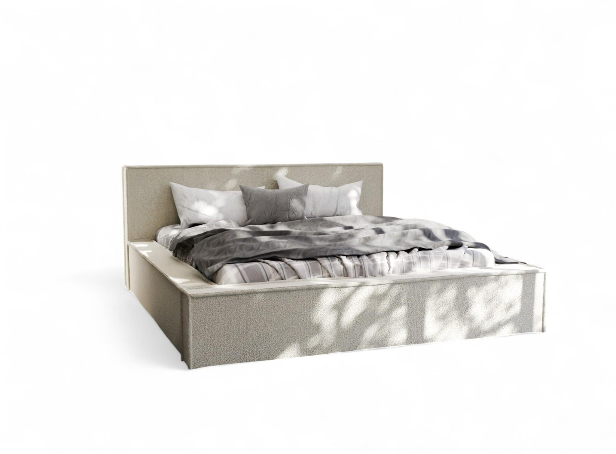 POLSTERBETT Aldana In Puente - Creme, Holzwerkstoff/Textil (120/200cm) - Fun Möbel
