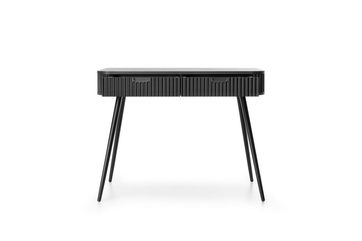 KONSOLENTISCH ZENZERO 103/80/49 cm mit Schubladen, Schwarz - Schwarz, Holzwerkstoff (49/103/80cm) - MASSENO