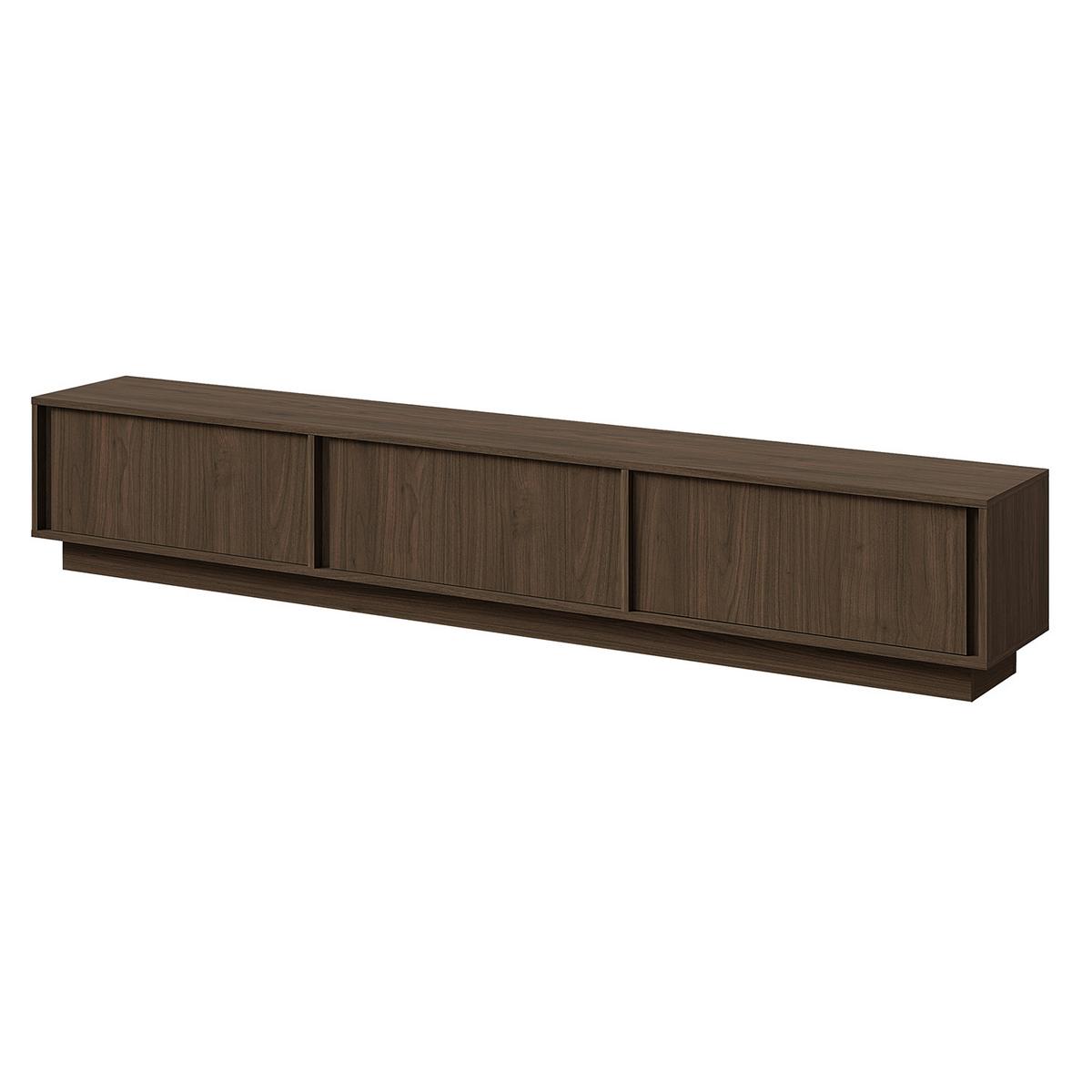 WOHNWAND Vero 2-teilig Wohnzimmer-Set mit TV-Lowboard und Hochschrank, Walnussfarben - Walnussfarben, Holzwerkstoff (230/185/35cm) - Beautysofa
