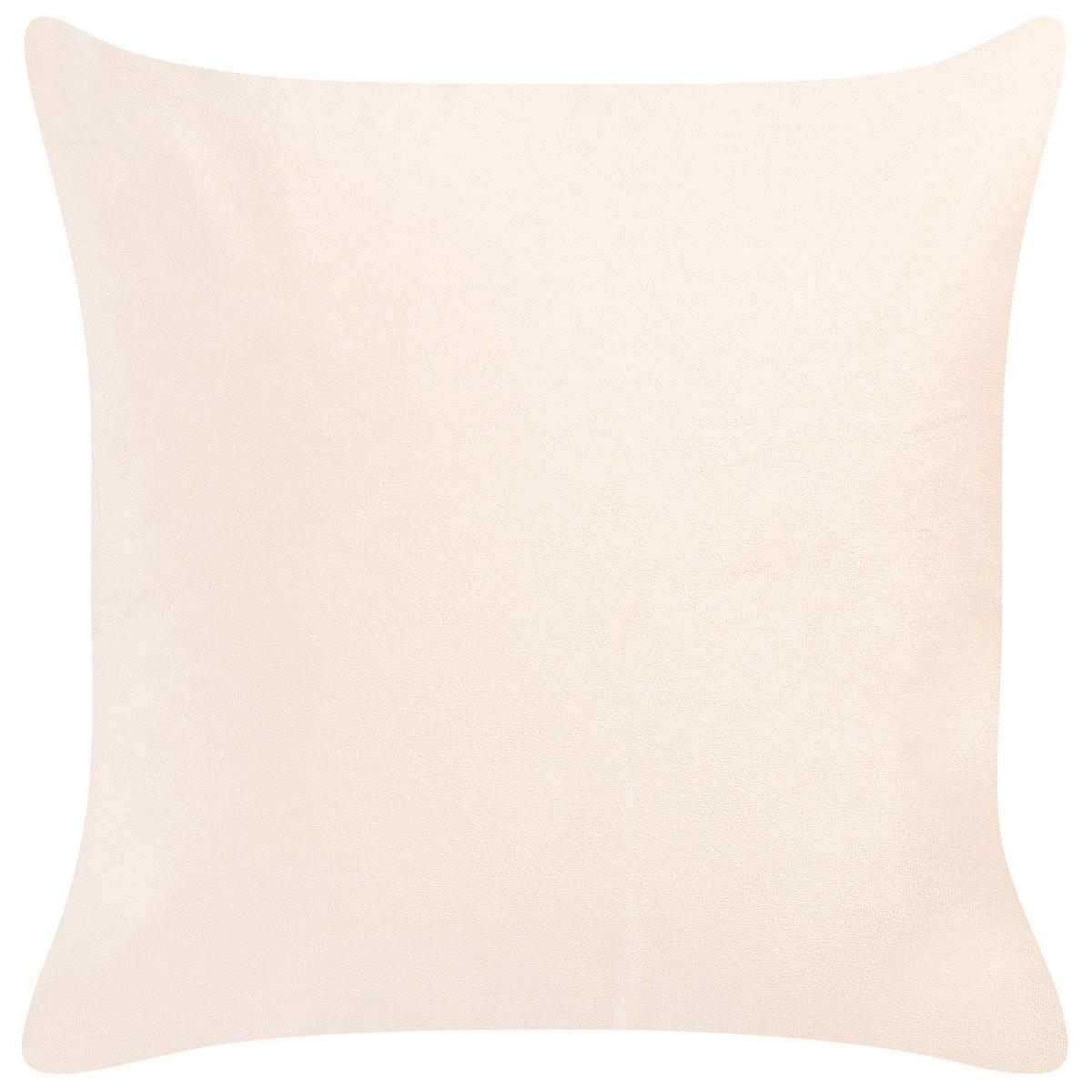 DEKOKISSEN 2er-Set Beige 45/45 cm Yarrow - Beige, Textil (45/45cm) - Beliani