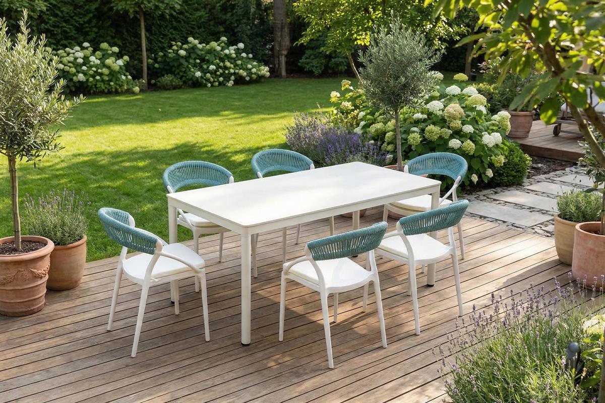 GARTENSTUHL KISO Hellblau Kunststoff Stapelbar (1er-Set) - Hellblau, Kunststoff (54/79/58cm) - KAWOLA
