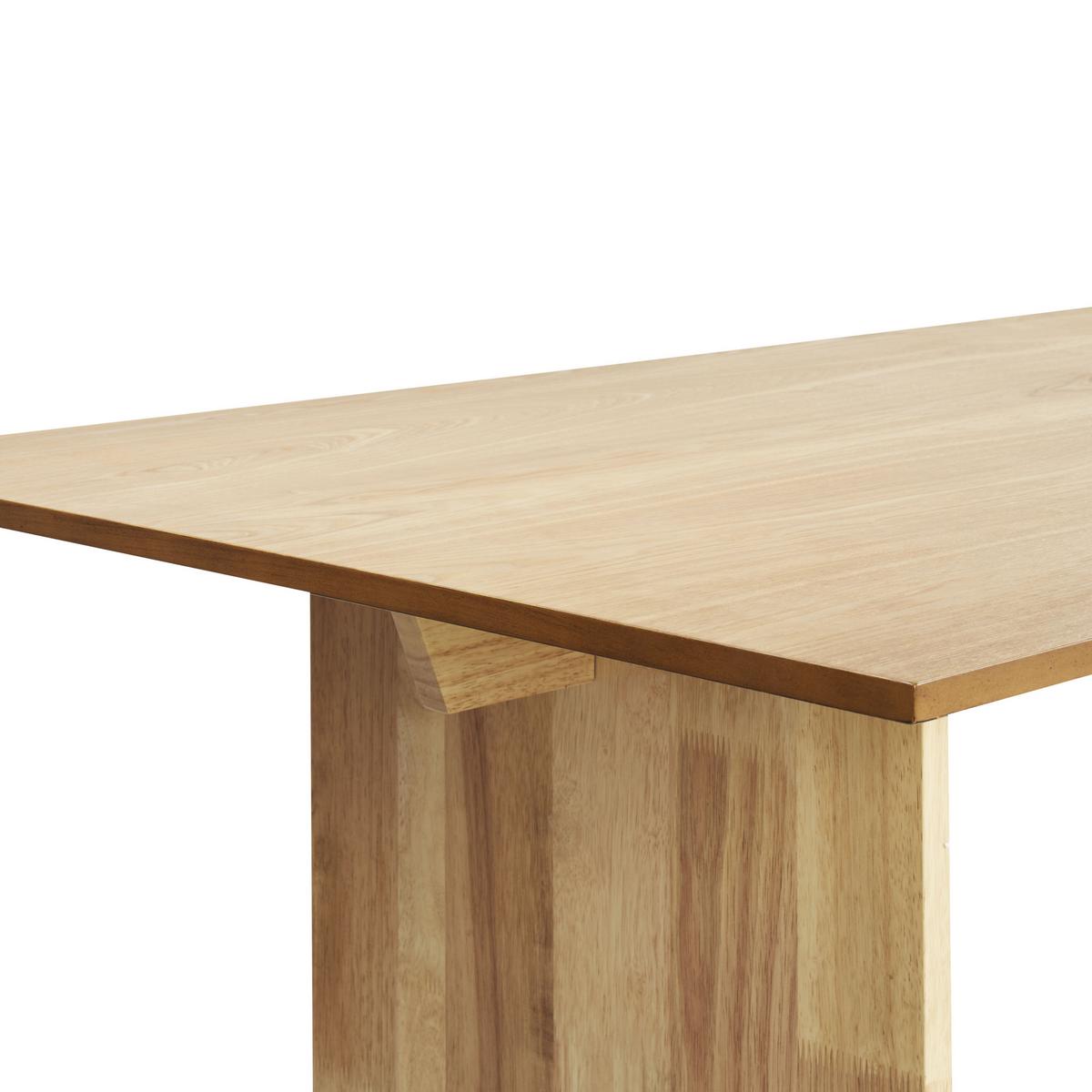 ESSTISCH 180/90 cm Helles Holz Moora - Hellbraun, Holzwerkstoff (180/90/75cm) - Beliani