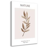 WANDBILD trockene blätter natur - Beige, Textil (40/60cm) - Feeby