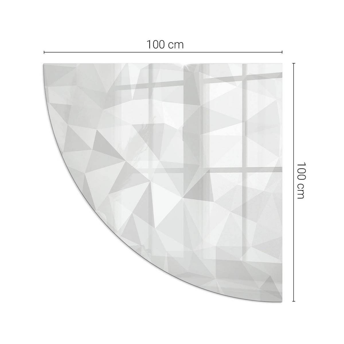 GLASPLATTE für Kamin 100x100 cm - Grau, Glas (100/100/0.4cm) - TULUP