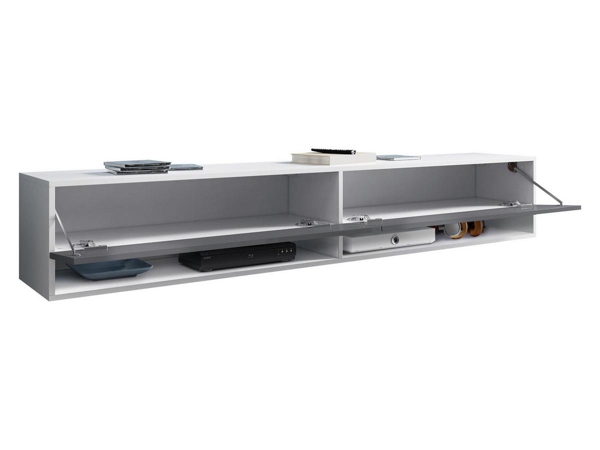 TV-LOWBOARD A180 MDF - Eiche Wotan/Graphitfarben, Holzwerkstoff/Kunststoff (180/30/33cm) - MIRJAN24